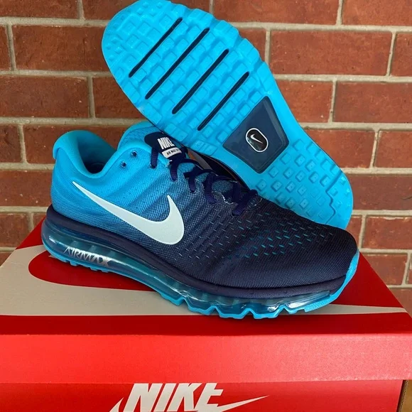 Nike Air Max 2017 Mens Binary Blue New Sneakers NIB Shoes - Picture 3 of 14